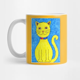 cat in pencil color Mug